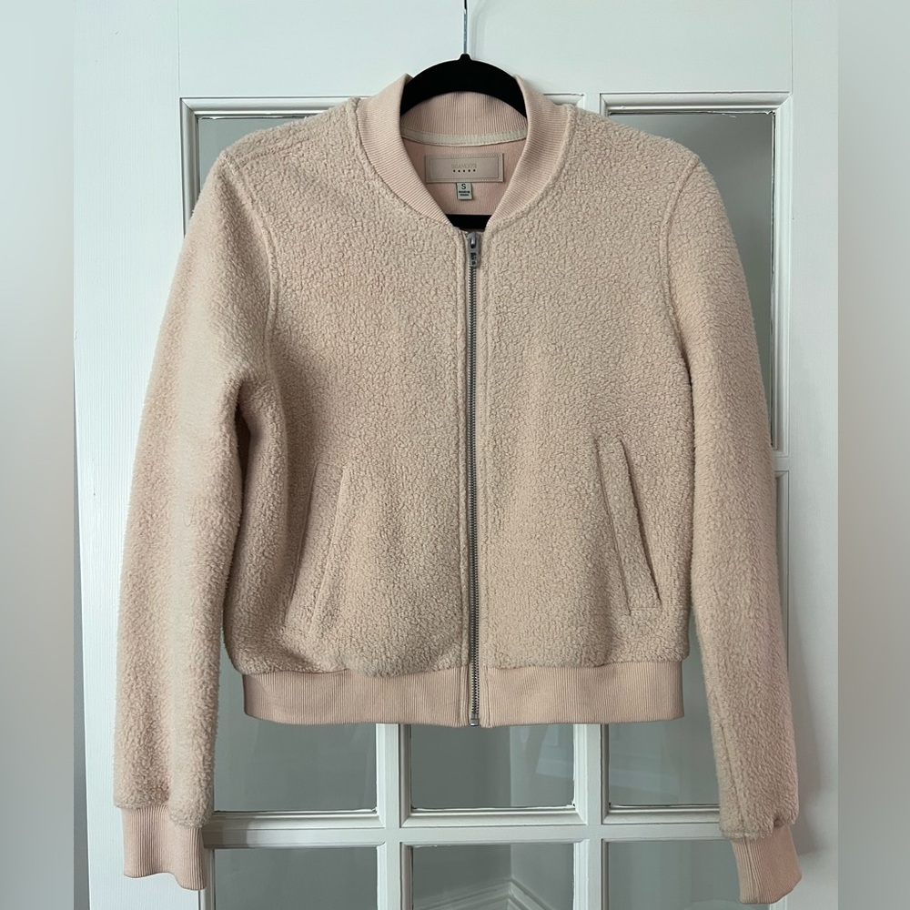 Blank NYC Fleece Zip-Up Bomber Jacket